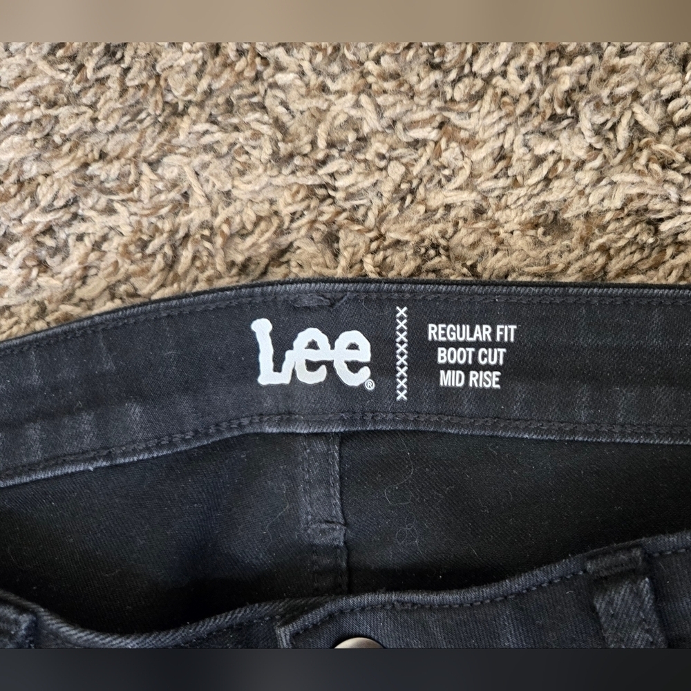 Lee Jeans Bootcut Midrise Women's 12L Black - Picture 2 of 4